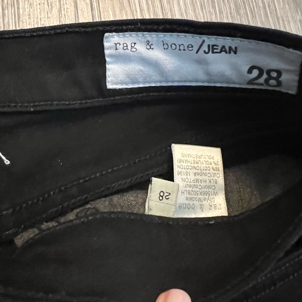 Rag And Bone Blk 10” Capri Size 28 - image 3